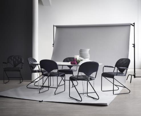 Sam armchair black naturale schwartz