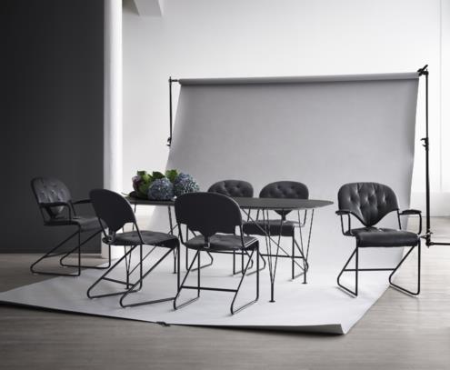 Sam armchair black naturale schwartz